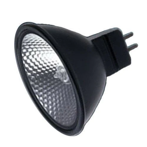 Ushio 1000005 - BAB/B JR12V-20W/FL36/B - Superline Reflecto 20 Watt 12 Volt Flood MR16 Halogen Light Bulb, Black - Cheap-Us