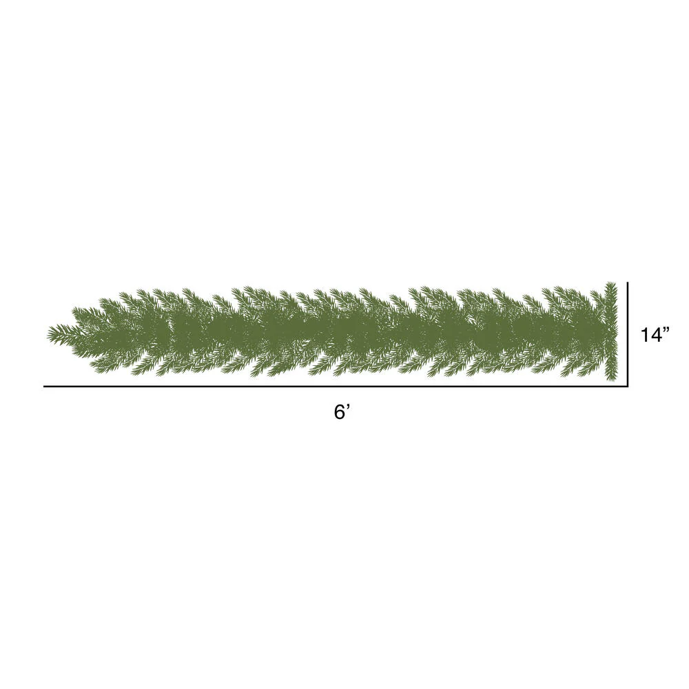 Vickerman 6' Cashmere Pine Artificial Christmas Garland with Warm White Battery Operated LED Lights - Cheap-Us
