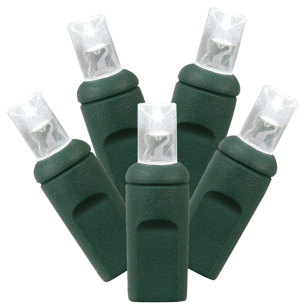 Vickerman 70 Pure White Twinkle LED Light on Green Wire 4