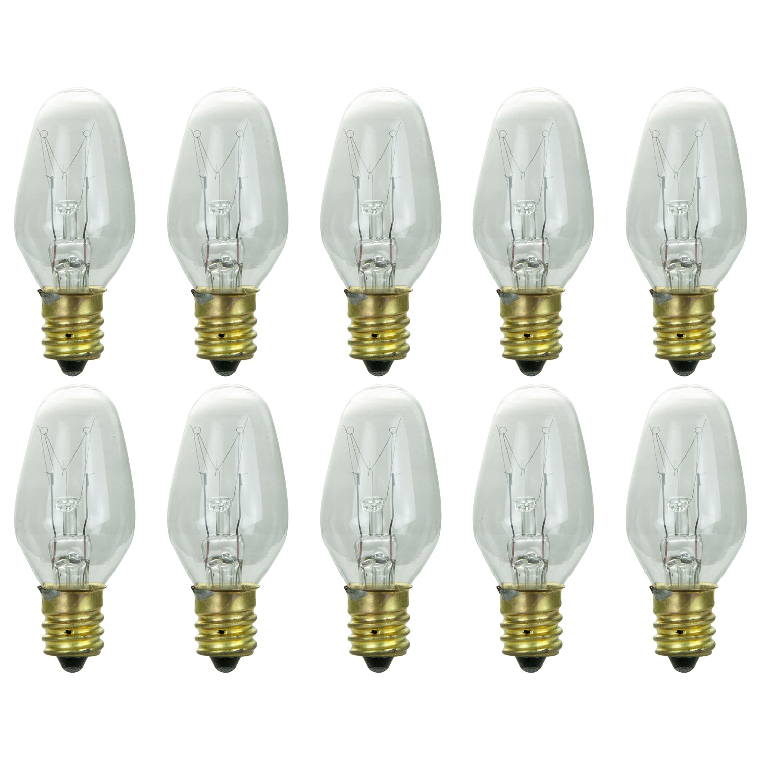 Sunlite 4 Watt C7 Night Light, Candelabra Base, Clear - Cheap-Us