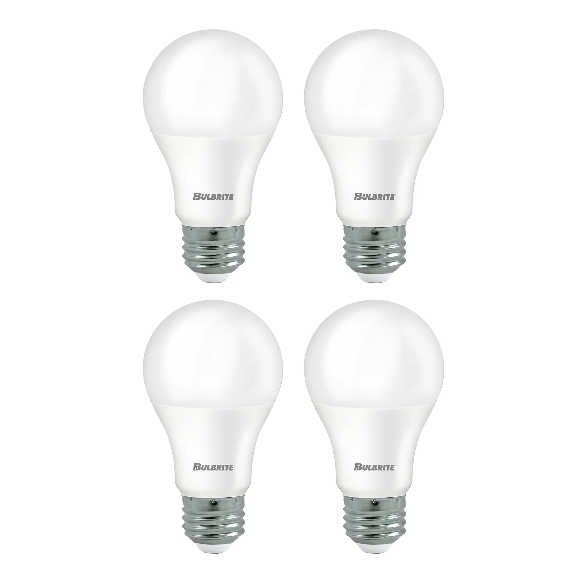 Bulbrite Pack of (4) Three-Way A21 LED Light Bulbs with Medium (E26) Base, 2700K Warm White Light, 500/900/1500 Lumens - Cheap-Us