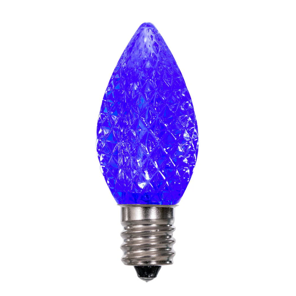 Vickerman C7 LED Blue Faceted Replacement Bulb bag of 25 - Cheap-Us