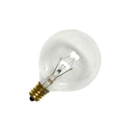 Bulbrite 60G16CL2 60 Watt Incandescent G16.5 Globe, Candelabra Base, Clear - Cheap-Us