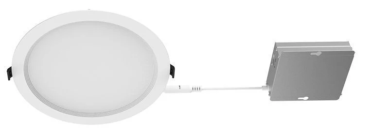 Westgate 120/277V 8In Baffle Round Slim Panel Light, 1900 Lumens 40K, 90 Cri, 0-10V, UL ES JA8, Residential Lighting, 24W, 1900 Lumens, 4000K, White Finish, 0~10V Dimmable - Cheap-Us
