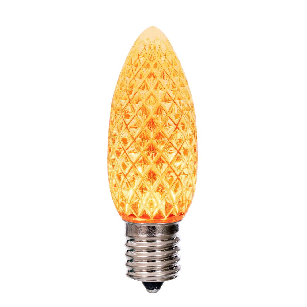 Vickerman C9 LED Orange Faceted Replacement Bulb bag of 25 - Cheap-Us