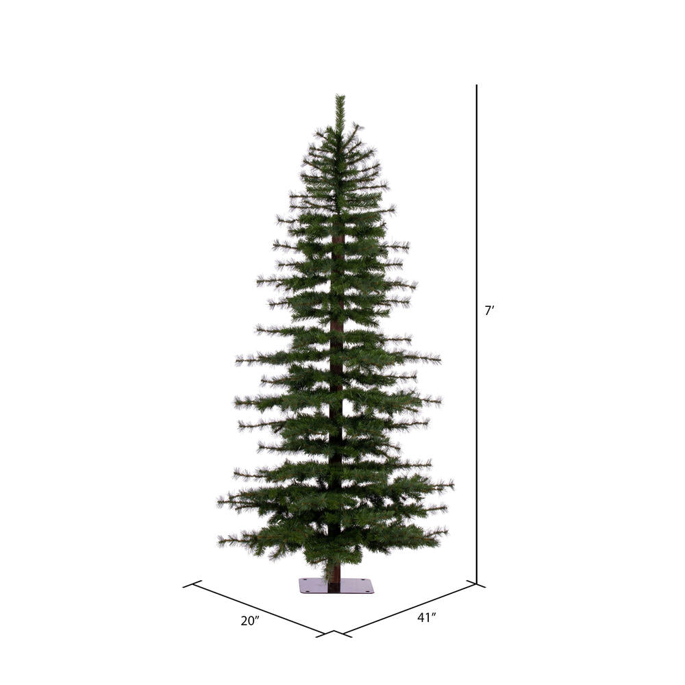 Vickerman 7' Minnesota Pine Half Artificial Christmas Tree Unlit - Cheap-Us
