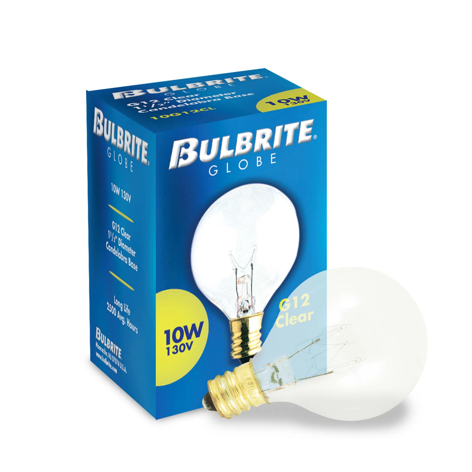 Bulbrite Pack of (50) 10 Watt Dimmable Clear G12 Candelabra (E12) Incandescent Bulb - Cheap-Us