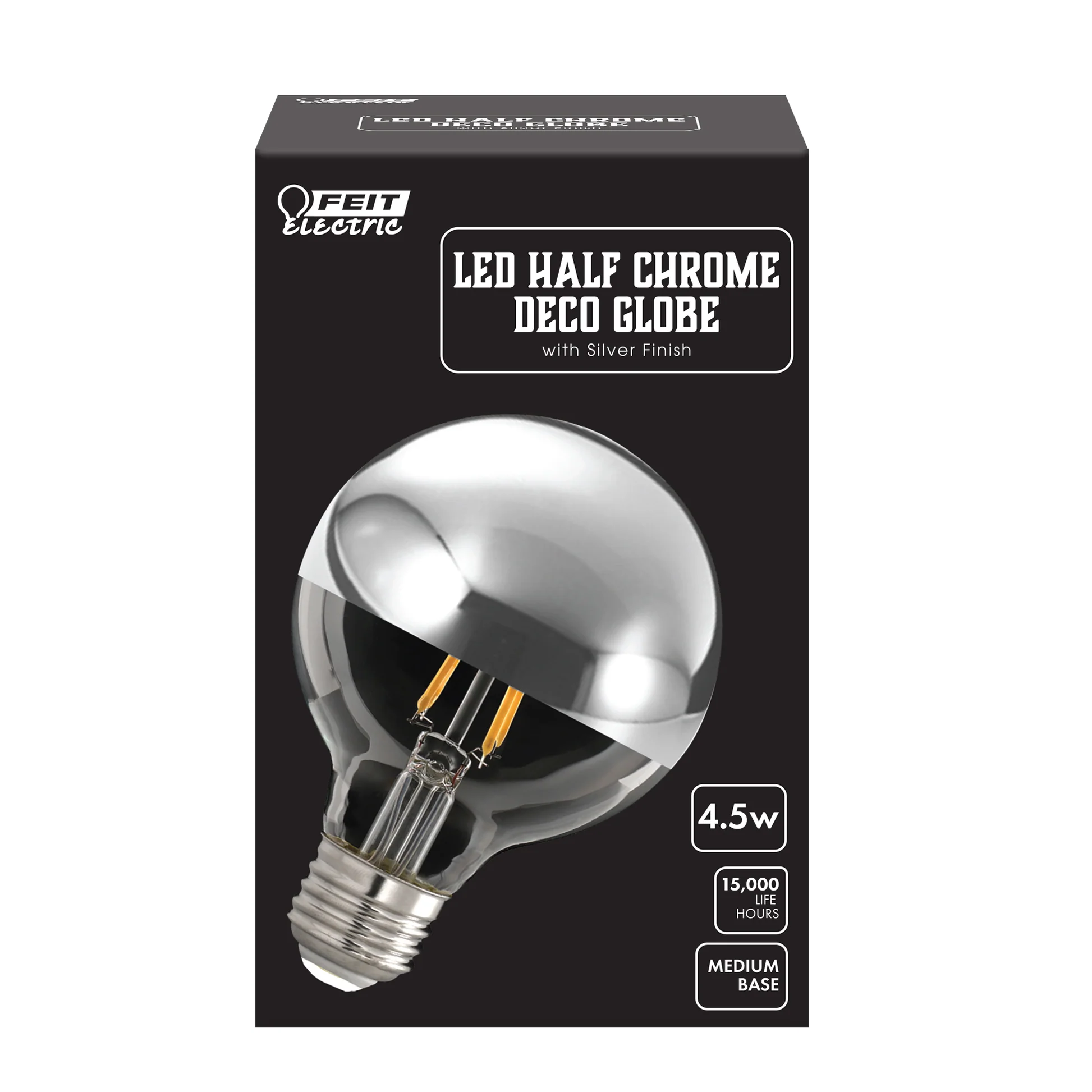 G25 Chrome Top Decorative LED Light Bulb - Cheap-Us