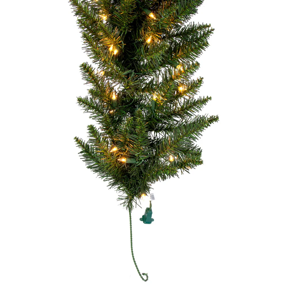 Vickerman 9' Camdon Fir Artificial Christmas Garland Clear Dura-lit Incandescent Mini Lights - Cheap-Us