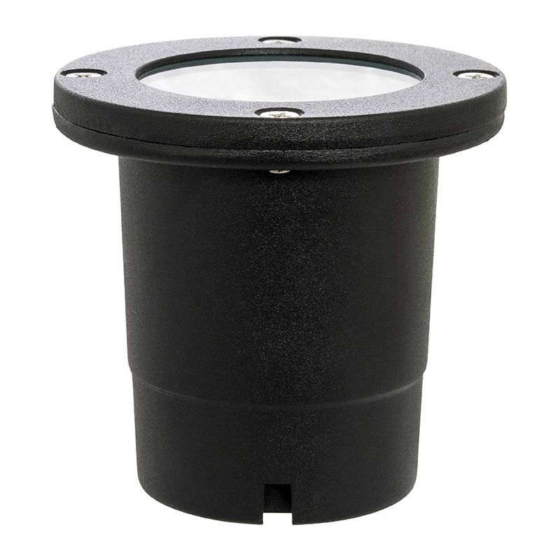 Westgate Well Light, Cast. Aluminum, G5.3 MR16 12V/50W Max, Flat Temp. Glass, Black, 3 Ft. Cable, Landscape Lighting , 5W, 400 Lumens, 3000K, Black Finish - Cheap-Us