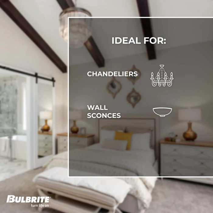 BULBRITE LED G16 CANDELABRA SCREW (E12) 4W FULLY COMPATIBLE DIMMING FILAMENT MILKY LIGHT BULB 2700K/WARM WHITE 40W INCANDESCENT EQUIVALENT 3PK (776612) - Cheap-Us