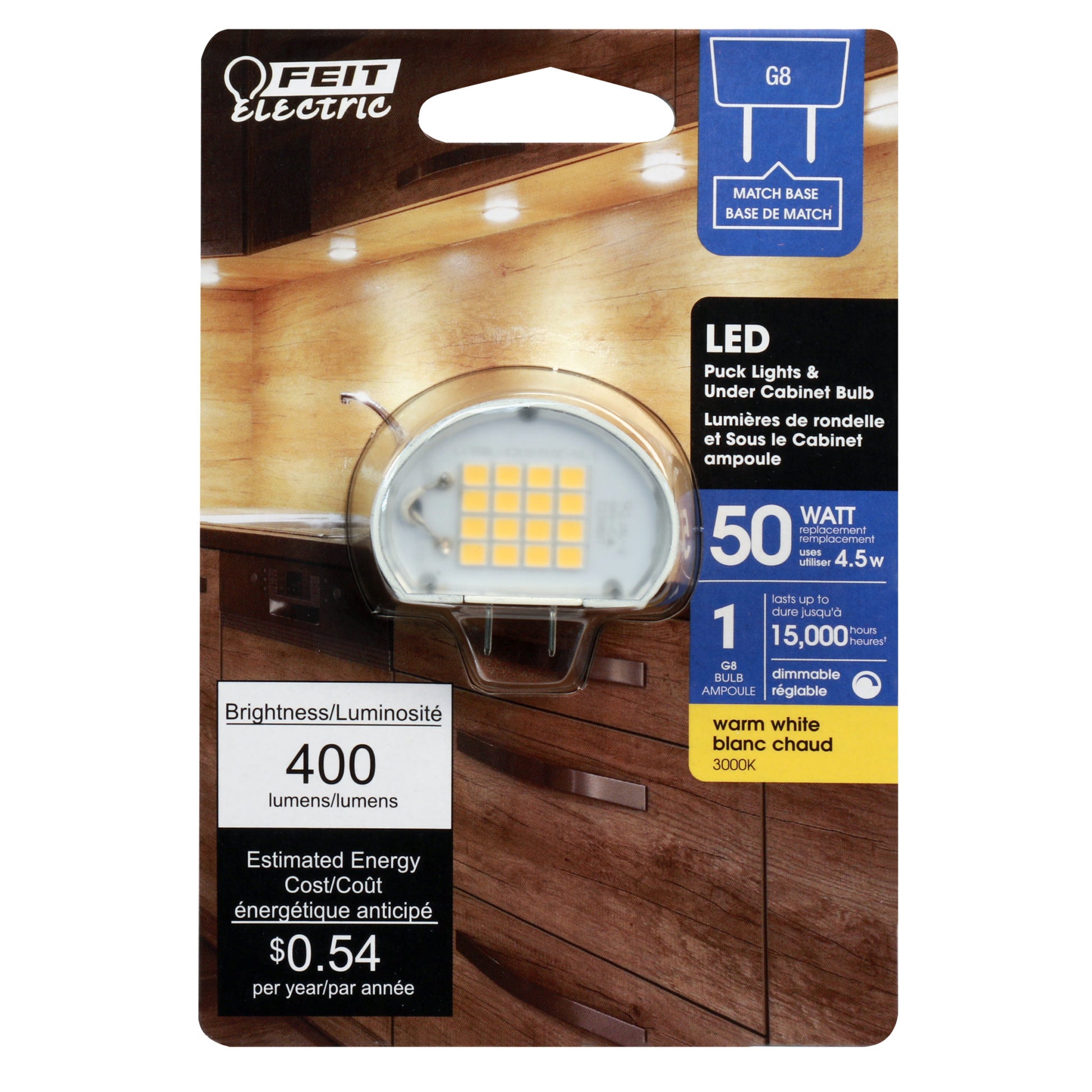 400 Lumen 3000K Dimmable LED - Cheap-Us