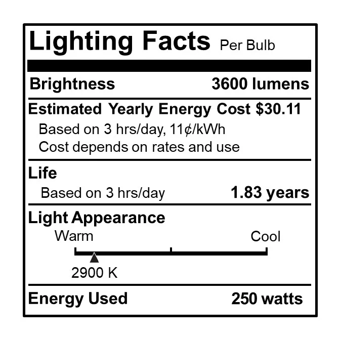 BULBRITE HALOGEN T10 MEDIUM SCREW (E26) 250W DIMMABLE LIGHT BULB 2900K/SOFT WHITE 4PK (614252) - Cheap-Us