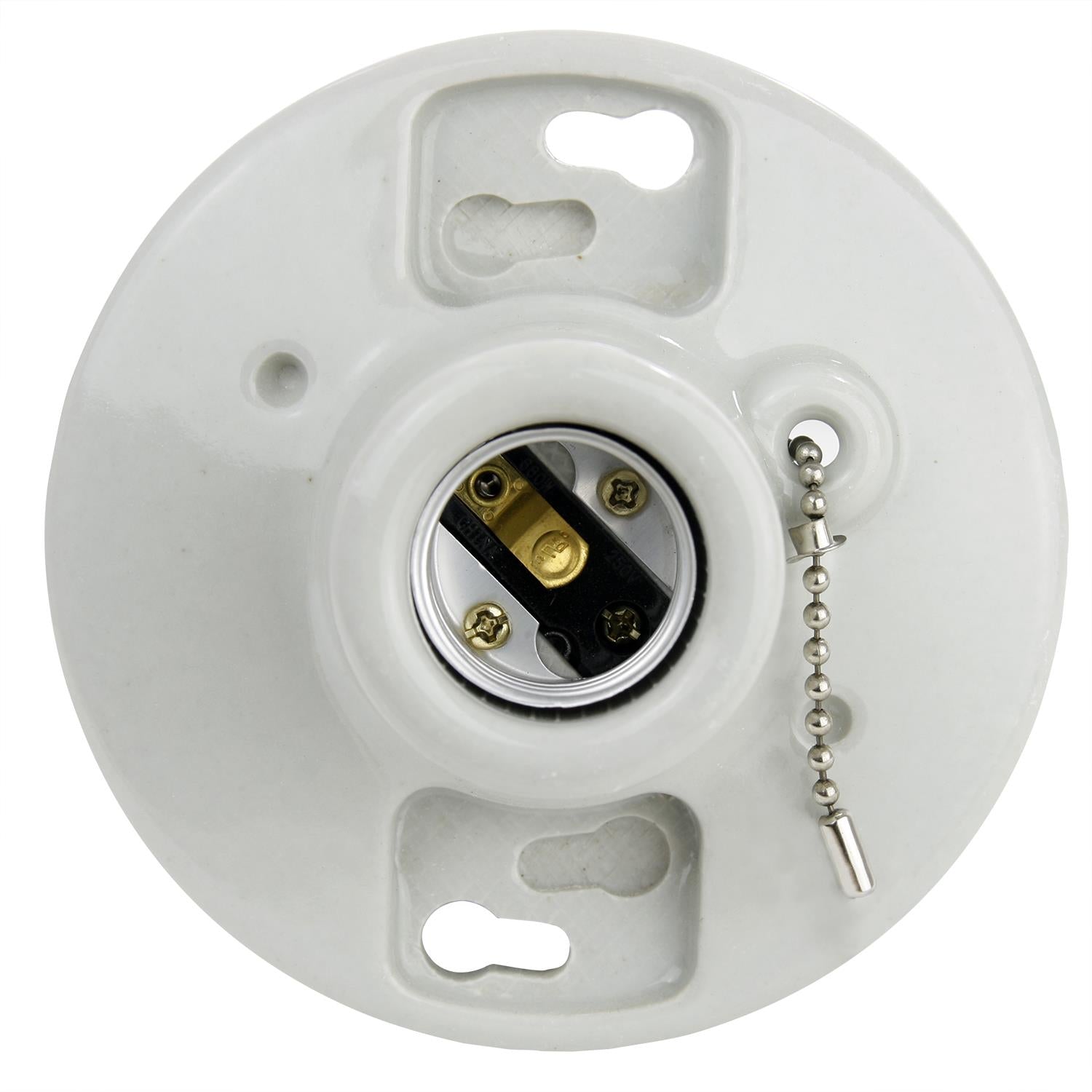 Sunlite E198/CD PORCELAIN LAMP HOLDER WITH PULL CHAIN - Cheap-Us
