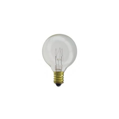 Bulbrite 15G12CL 15 Watt Incandescent G12 Globe, Candelabra Base, Clear - Cheap-Us