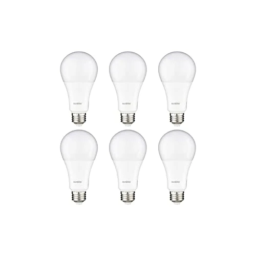 Sunlite 82106 LED A21 Light Bulb, 20 Watts (150w Equivalent), 2550 Lumens, Medium E26 Base, 120-227 Multi-Volt, Non-Dimmable, UL Listed, 4000K Cool White, Pack of 6 - Cheap-Us