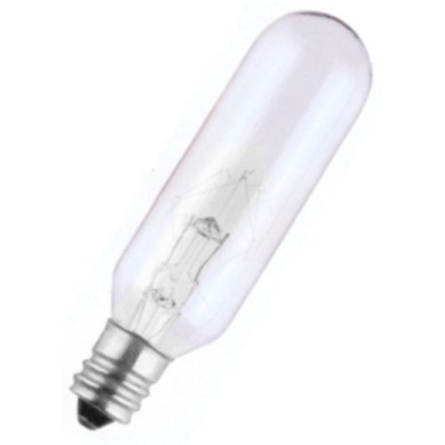Sylvania Incandescent Light Bulb 15 watt - 120 volt - T6 - Candelabra Screw (E12) Base - 2,850K - Clear - Tubular - Cheap-Us