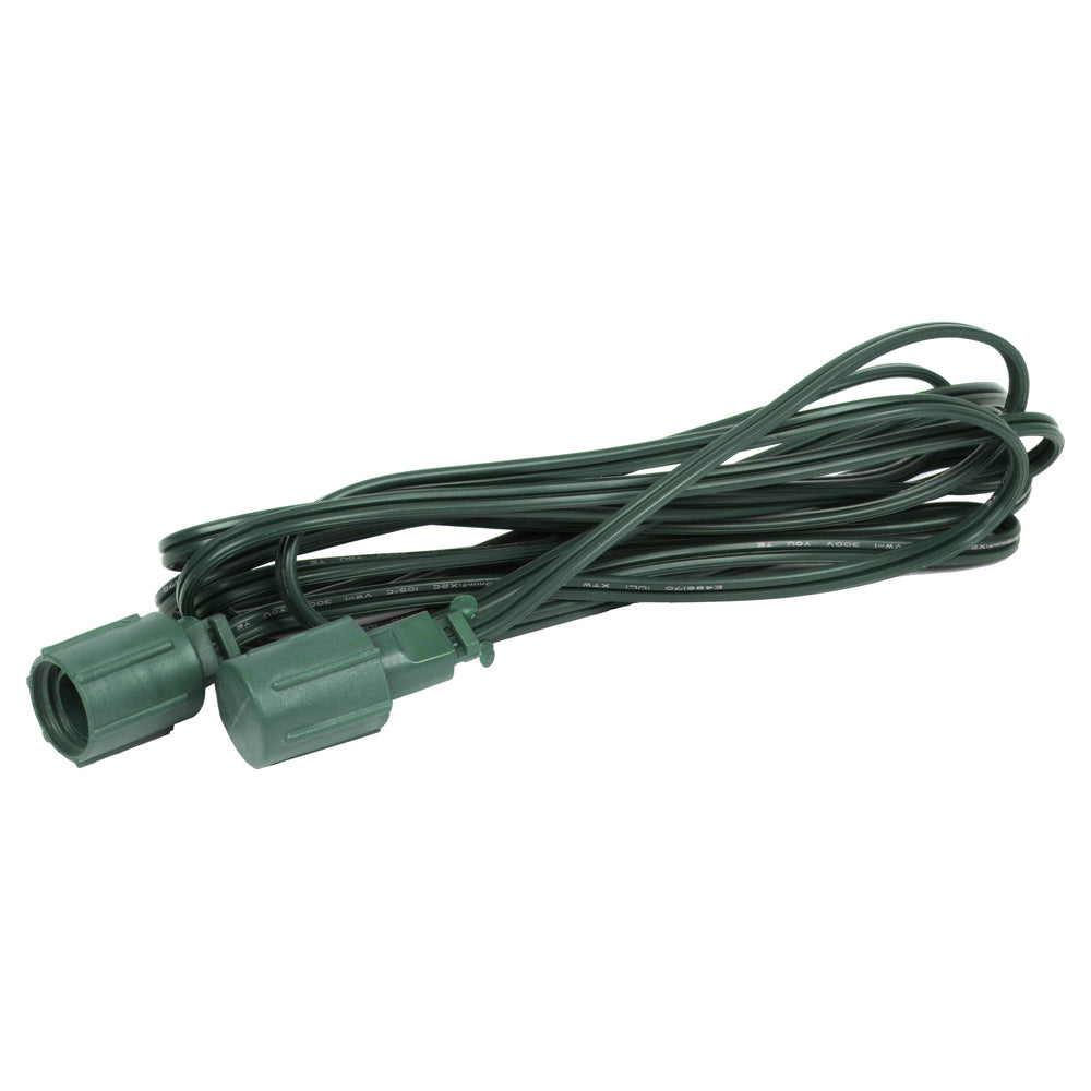 Vickerman 10' Coaxial Extension Cord for X6B6601PBG 50Lt Coaxal LED Set, - 8 Pack. Green Wire. - Cheap-Us