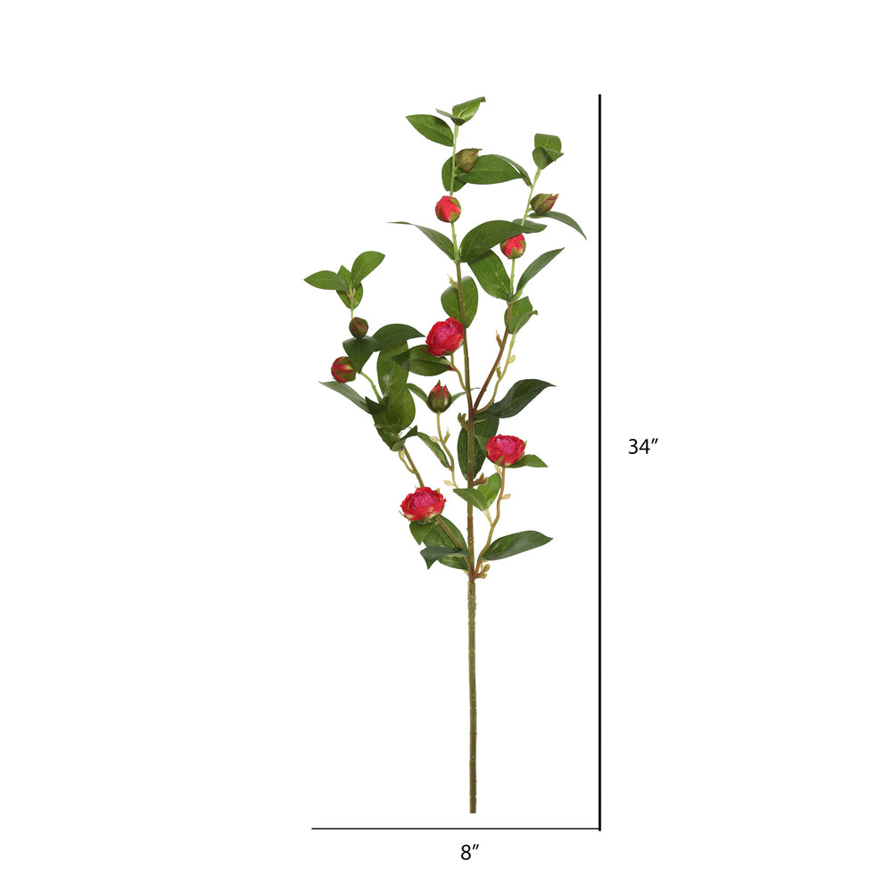 Vickerman 34'' Artificial Red Tea Rose Spray - Cheap-Us