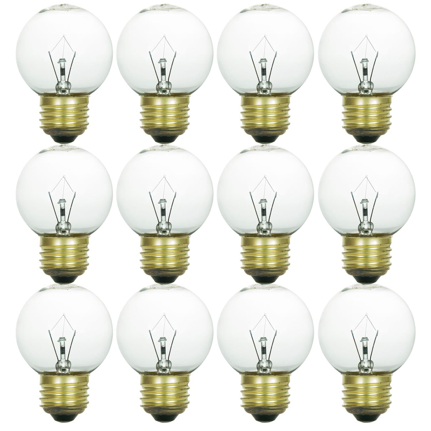 Sunlite 25 Watt G16 Globe, Medium Base, Clear - Cheap-Us