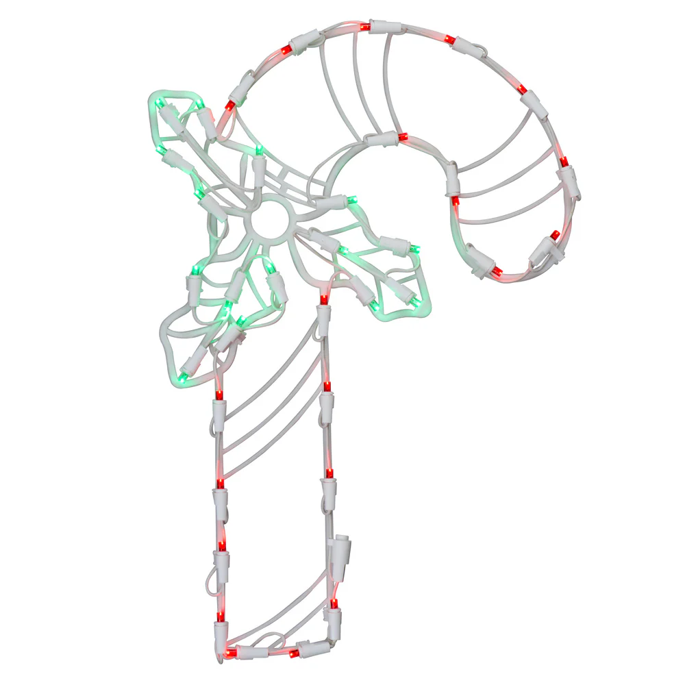 Vickerman 17 Candy Cane Wire Silhouette with 35 LED Lights.- 2 Pack - Cheap-Us