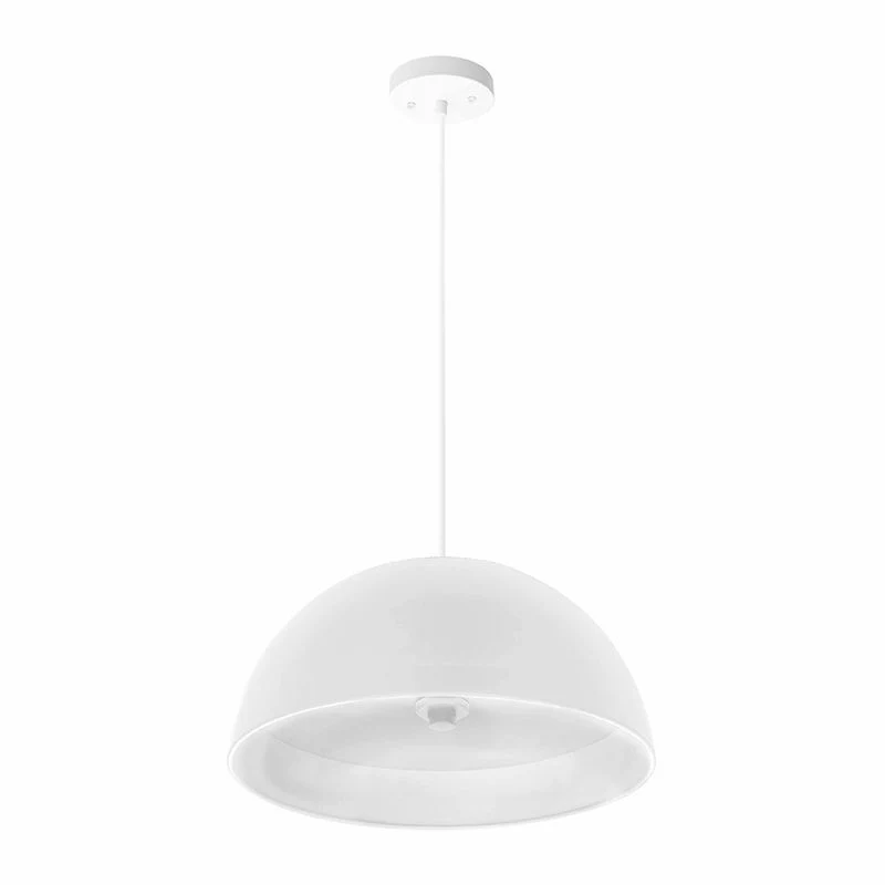 Westgate 12In Integrated LED Modern Dome Pendant 25W 1300 Lumens C90 5Cct 27/30/35/40/50K White, Residential Lighting, 15W, 1300 Lumens, 27K/30K/35K/40K/50K, White Finish, TRIAC - Cheap-Us