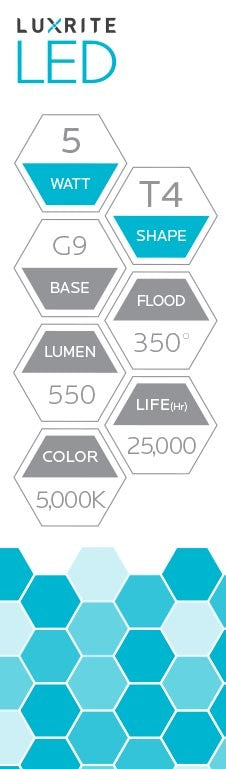 Luxrite Mini LED5T4G9/50K/DIM 5000K Bright White - Cheap-Us