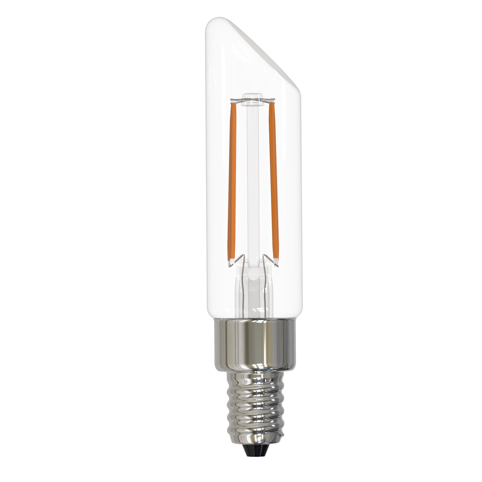 Bulbrite LED Filament 4.5 Watt Dimmable T6SL Light Bulbs with a Clear Finish and Candelabra (E12) Base - 3000K (Soft White Light), 400 Lumens - Cheap-Us