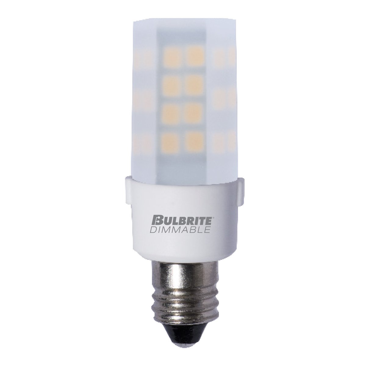 BULBRITE LED T4 CANDELABRA SCREW (E12) 4.5W DIMMABLE LIGHT BULB 3000K/SOFT WHITE 35W INCANDESCENT EQUIVALENT 2PK (770585) - Cheap-Us