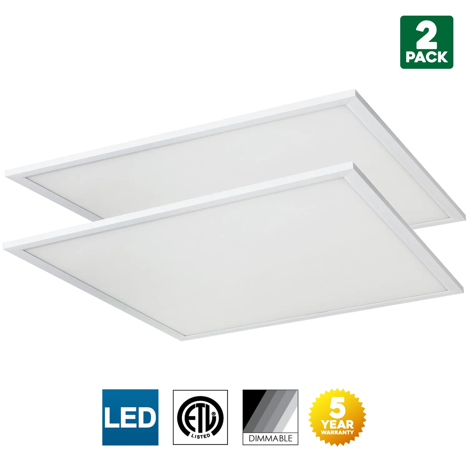 Sunlite LFX/2X2/40W/65K/D/MV/0-10V/2PK 40 Watt Integrated LED Lamp Daylight - Cheap-Us