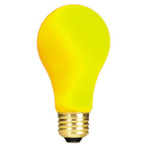 Bulbrite 40A/CY 40 Watt Incandescent A19 Party Bulb, Medium Base, Ceramic Yellow - Cheap-Us