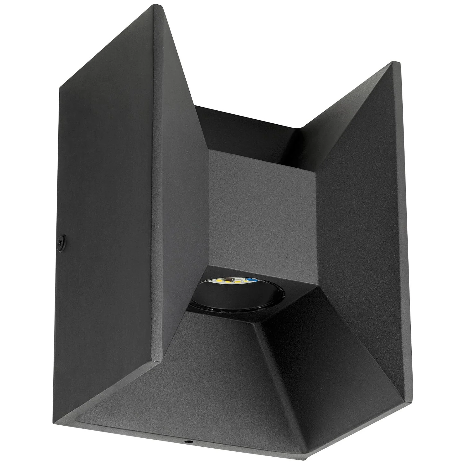 Sunlite LED Outdoor Wallwasher Fixture, Up and Down Light, 6 Watts, 120 Volts, Dimmable, 300 Lumens, Matte Black Finish with Clear Glass Lens, 50,000 Hour Life Span, ETL Listed, For Residential and Commercial Installations, 3000K Warm White - Cheap-Us