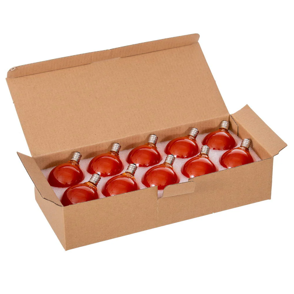 Vickerman Amber LED G50-E12 Filament Glass Replacement Bulbs 10/Box - Cheap-Us