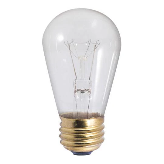 BULBRITE INCANDESCENT S14 MEDIUM SCREW (E26) 11W DIMMABLE LIGHT BULB 2700K/WARM WHITE 25PK (701111) - Cheap-Us