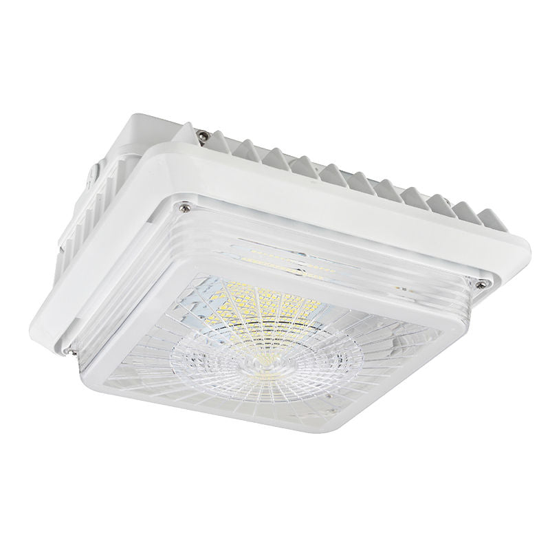 Westgate LED Parking Garage Light, 100W, 4000K, UL Listed, Outdoor Lighting, 100W, 13000 Lumens, 4000K, White Finish, 0~10V Dimmable - Cheap-Us