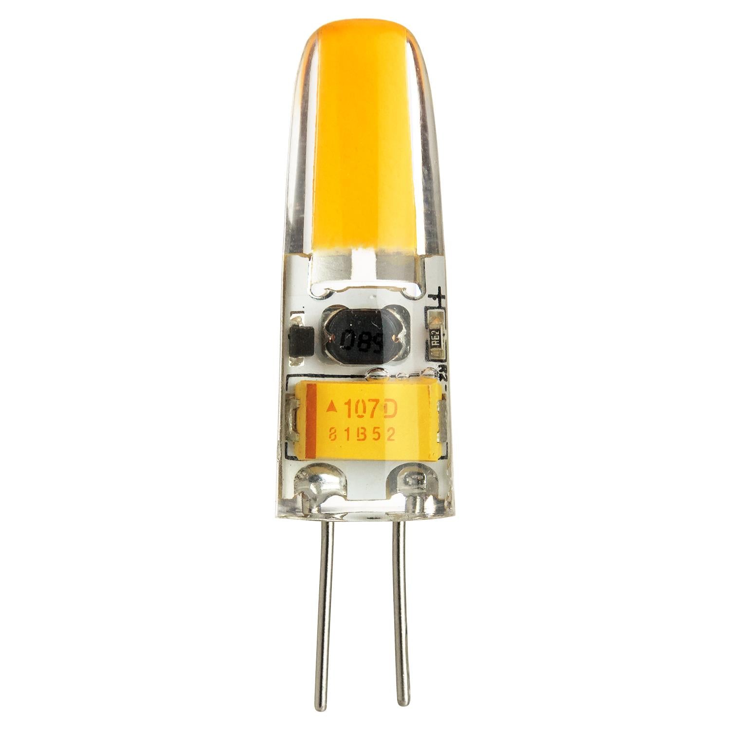Sunlite G4/LED/1.5W/CL/12V/D/30K/CD LED Single Ended G4 Bi-Pin 1.5W Light Bulb (G4) Base, 3000K Warm White - Cheap-Us