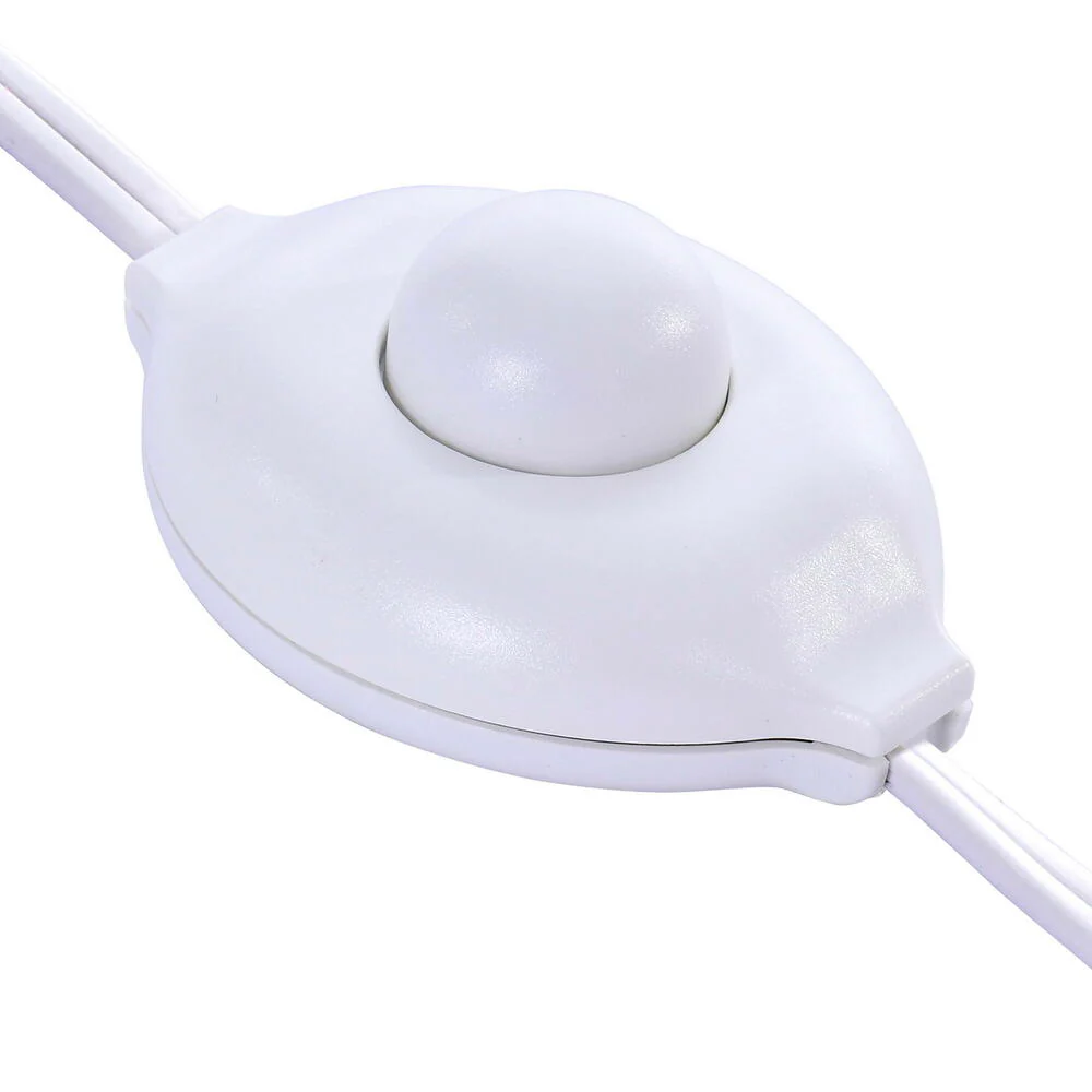 Vickerman 7.5' Crystal White Pine Artificial Christmas Tree with Pure White LED Lights - Cheap-Us