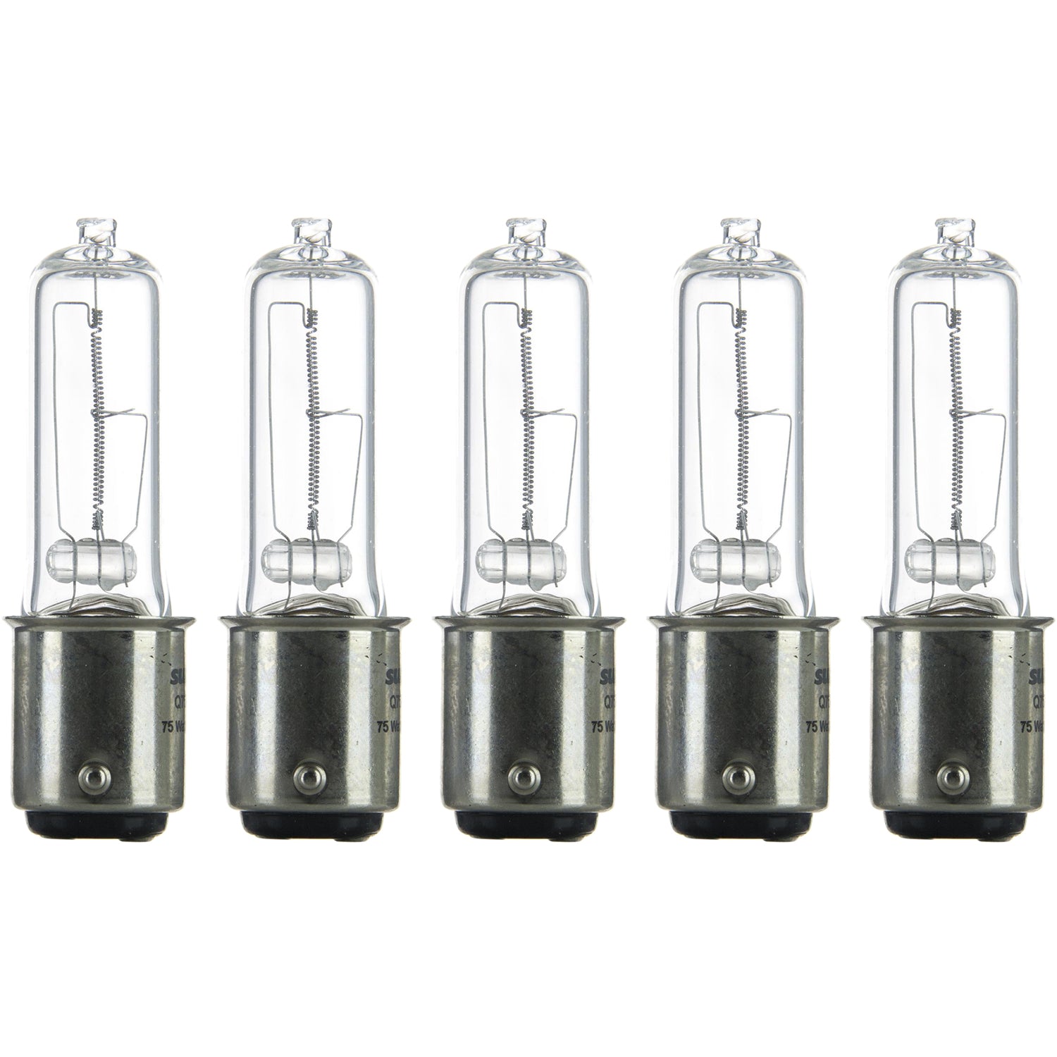 Sunlite 75 Watt, Single Ended T4, Double Contact Bayonet Base, Clear - Cheap-Us