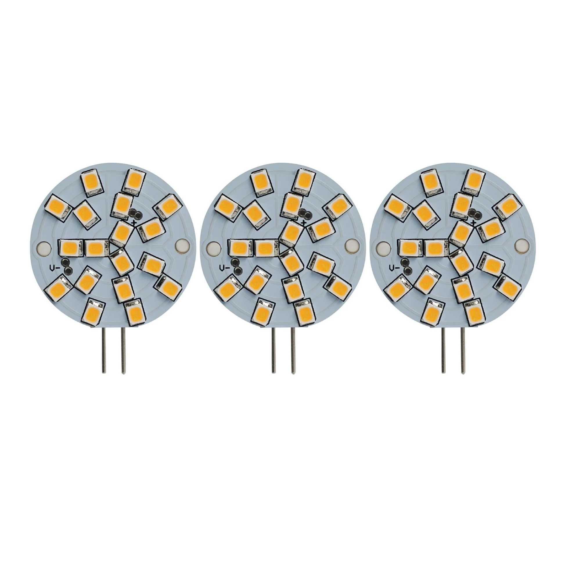 BULBRITE LED WAFER BI-PIN (G4) 2.8W NON-DIMMABLE LIGHT BULB 2700K/WARM WHITE 20W INCANDESCENT EQUIVALENT 3PK (770622) - Cheap-Us