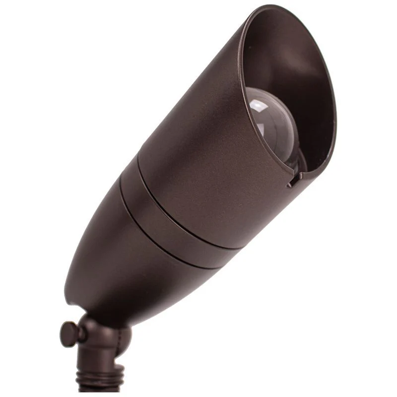 Westgate 120V Integrated Alum. LED Spot Light 8W 3Cct 3/4/5K 700 Lumens - Orb, Landscape Lighting , 8W, 700 Lumens, 30K/40K/50K, Oil Rubbed Bronze Finish - Cheap-Us