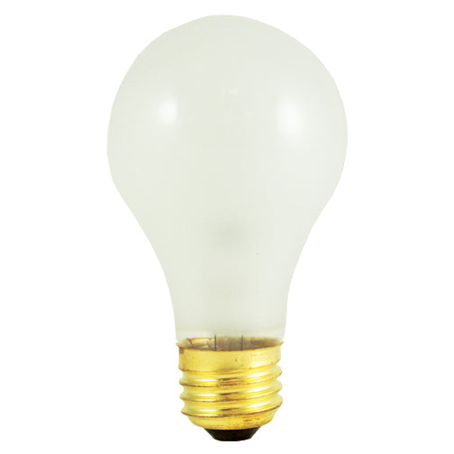 Bulbrite 60A/RS 60 Watt Incandescent  A19 Rough Service Bulb, Medium Base, Frost - Cheap-Us