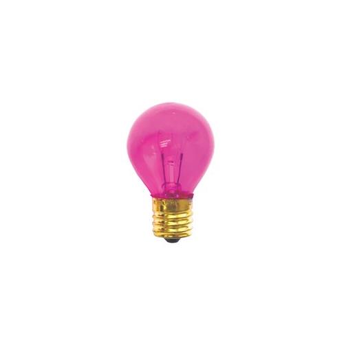Bulbrite 10S11TP 10W Dimmable S11 Night Light Replacement Bulb, Intermediate Base, Transparent Pink - Cheap-Us