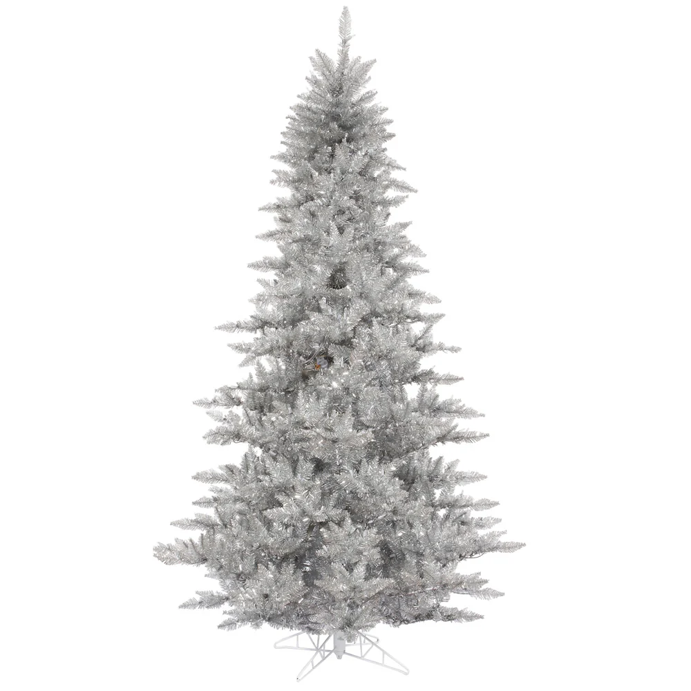 Vickerman 12' Silver Fir Artificial Christmas Tree Unlit - Cheap-Us