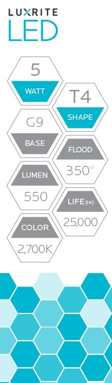 Luxrite Mini LED5T4G9/27K/DIM 2700K Warm White - Cheap-Us