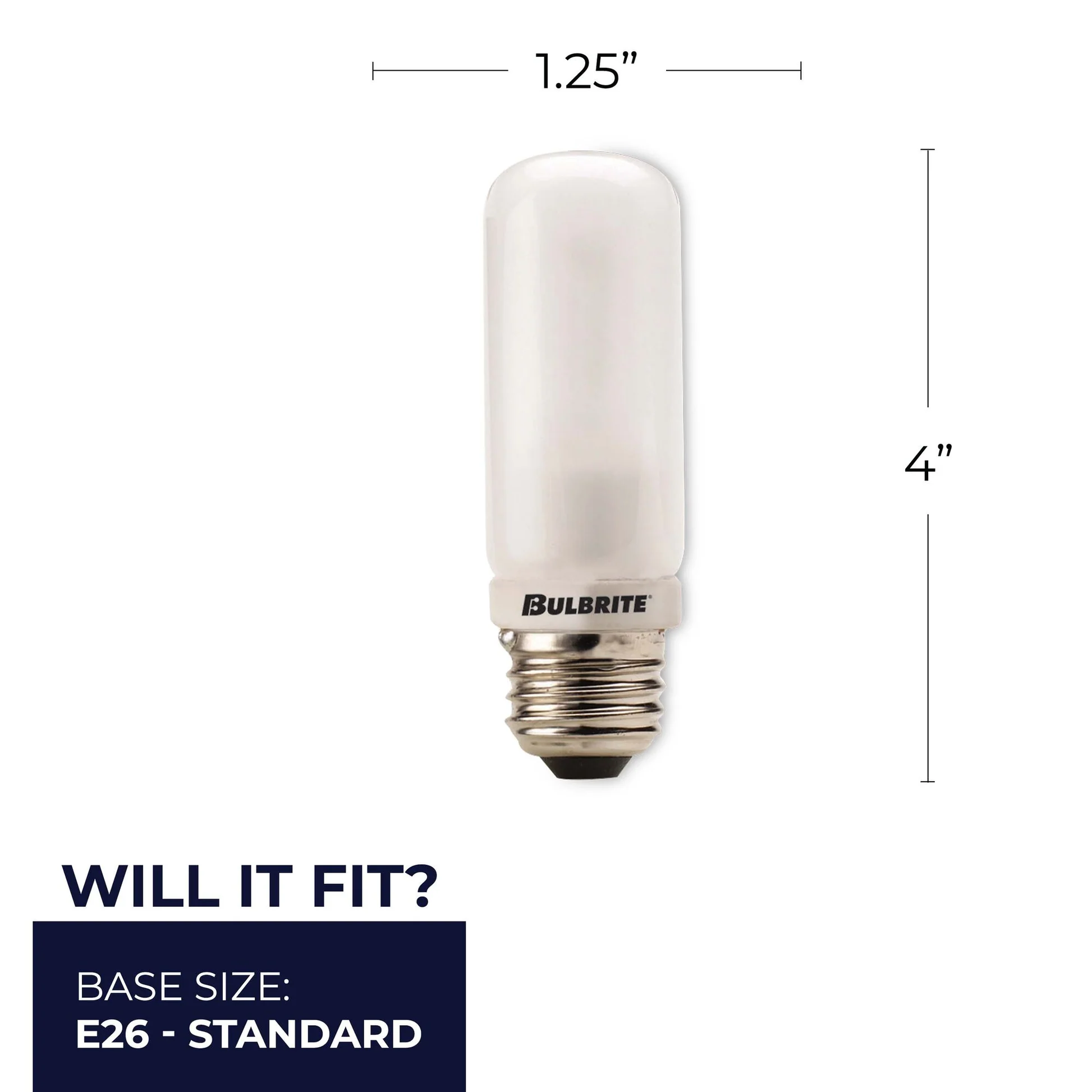 BULBRITE HALOGEN T10 MEDIUM SCREW (E26) 250W DIMMABLE LIGHT BULB 2900K/SOFT WHITE 4PK (614252) - Cheap-Us