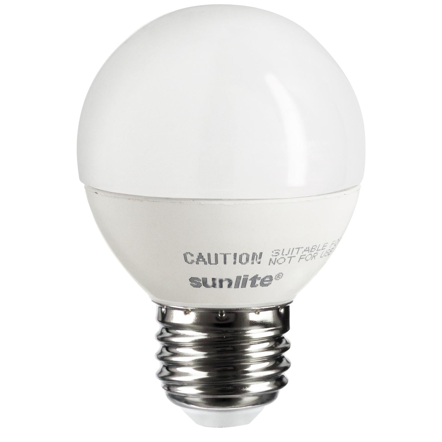 Sunlite LED G16 Globe 5W (40W Equivalent) Light Bulb Medium (E26) Base, Warm White - Cheap-Us