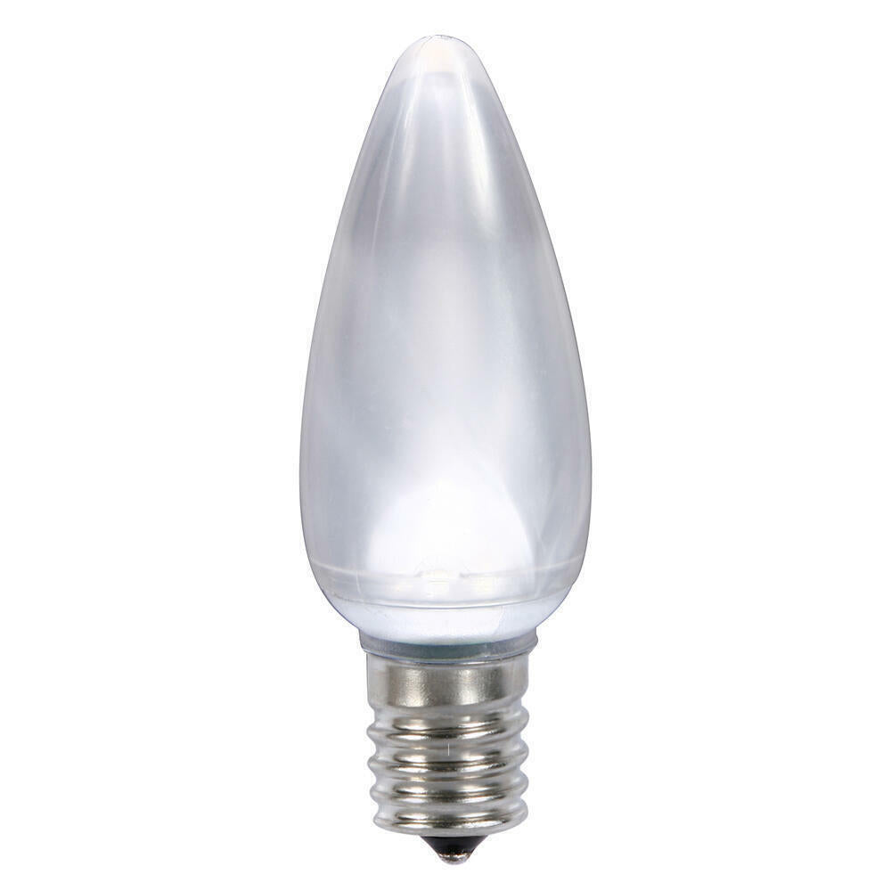 Vickerman C9 Satin LED Cool White Bulb with Nickel Base  130V .45 watts 5 diodes 25Pcs/Poly bag UL and CSA Approved package of 25 - Cheap-Us