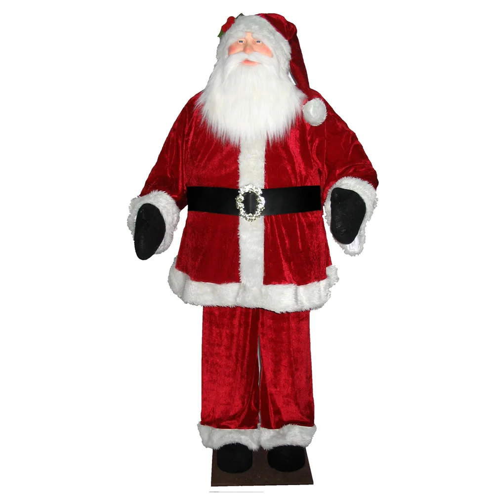 Vickerman 6' Red Velvet Standing or Sitting Santa Unlit. Indoor use only - Cheap-Us