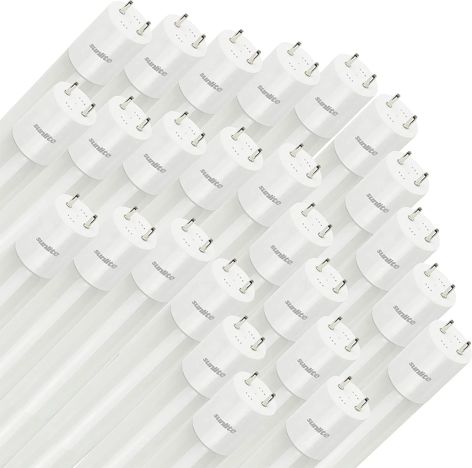 Sunlite 87929 LED T8 Plug & Play light Tube (Type A) 4 foot, 15 Watt (32W Equivalent) 2100 Lumens, Medium G13 Bi-Pin Base, Dual End Connection, Electronic Ballast Compatible, 6500K Daylight, 25 Pack - Cheap-Us