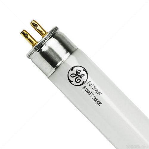 GE 10064 - F8T5/WW - 8 Watt T5 Linear Fluorescent Tube - 3000K - Cheap-Us